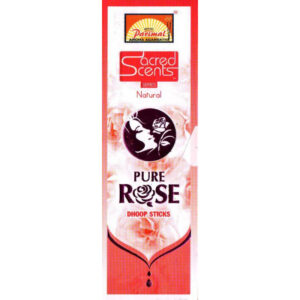Encens indien naturel Rose pure, 8 bâtonnets (25g), de Parimal