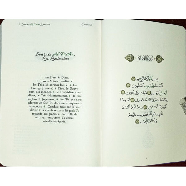 Le Coran - Traduit et annoté par Abdallah Penot - COUV DAIM SOUPLE - COL BLEU CIEL