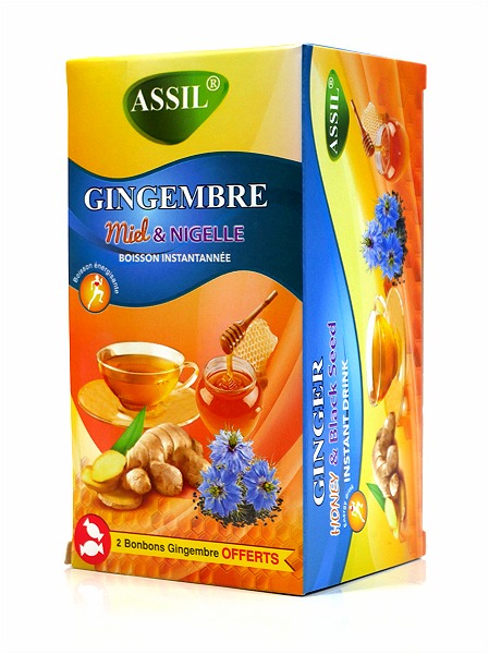 Boisson instantanée au gingembre, miel et nigelle (Assil) - Diététique