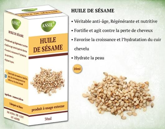 Huile de sésame (30 ml) pour cheveux et corps - Sesame Oil - Cosmétique