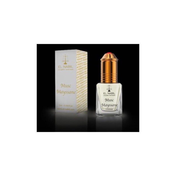 El Nabil Musc Mayssane– Parfum concentré sans alcool pour femme- Flacon roll-on de 5 ml